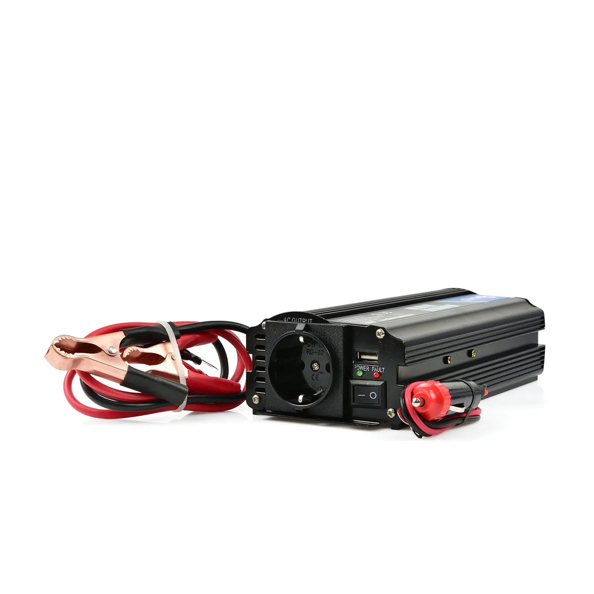 GEKO Spanningomvormer 24V/230V 500/1000W met USB en koeling