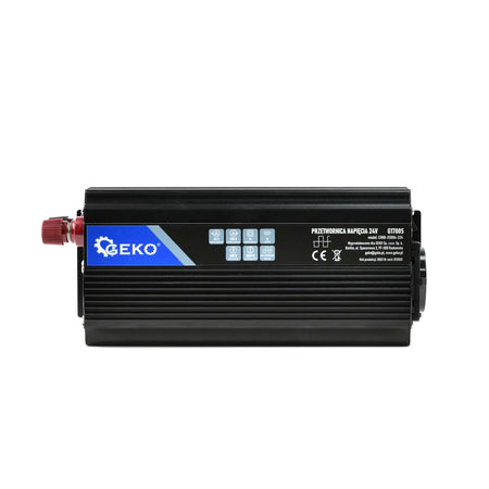 GEKO Spanningomvormer 24V/230V 500/1000W met USB en koeling