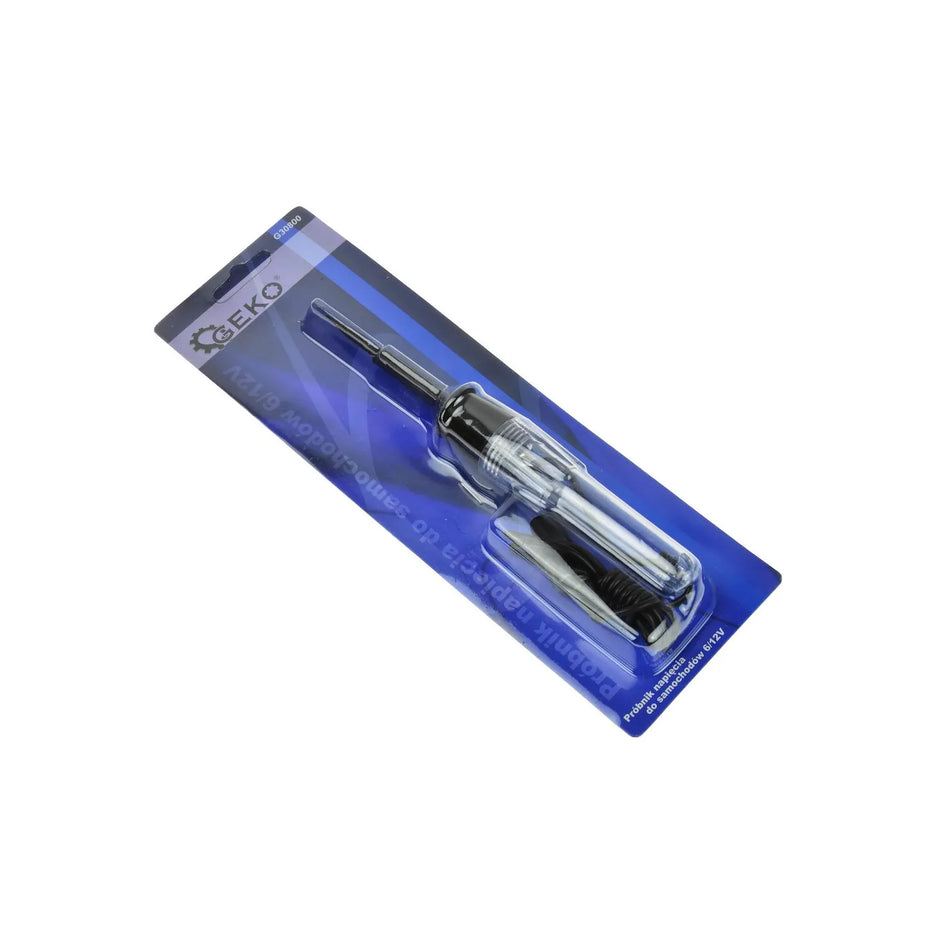 GEKO Spanningszoeker voor auto 6/12V met acrylbehuizing