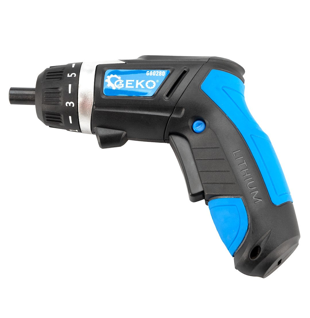 GEKO Accuschroevendraaier 3,6 V 1300 mAh met Accessoires