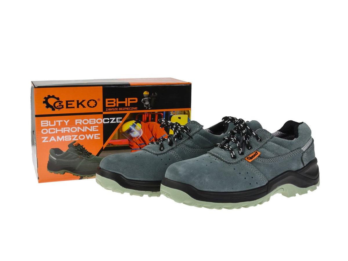 GEKO Premium Veiligheidsschoenen Grijs Suède S1 SRC Maat 40
