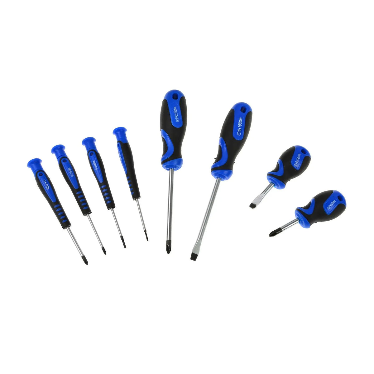 GEKO Schroevendraaierset standaard en precisie Philips & slotted 8-delig