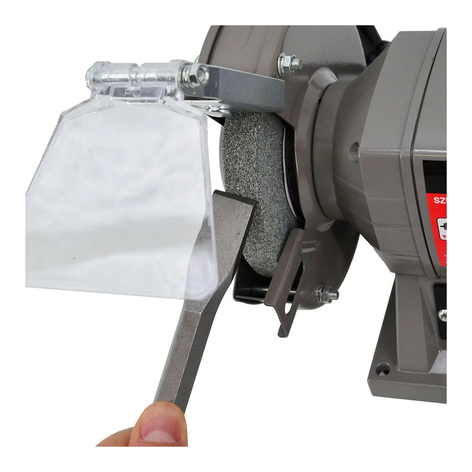 AWTools Tafelschuurmachine met lamp 125 mm 150 W
