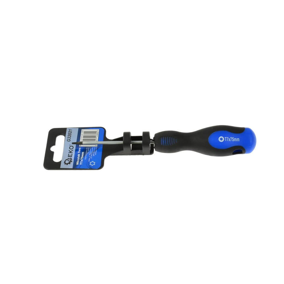 GEKO Torx Schroevendraaier T7 x 75mm met bimateriaal handvat