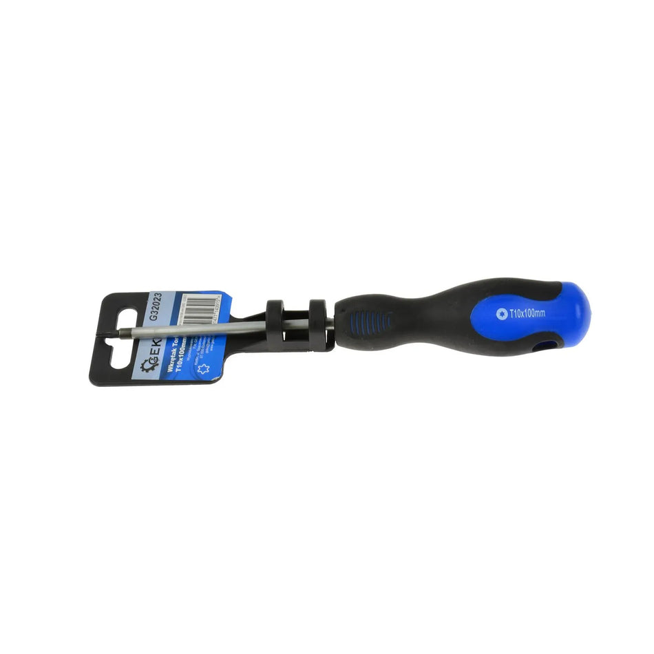 GEKO Torx Schroevendraaier T10 x 100mm met bimateriaal handvat
