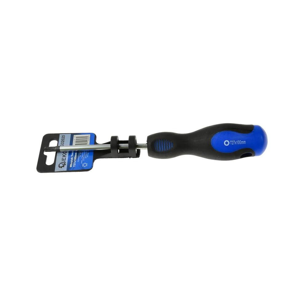 GEKO Torx-schroevendraaier T27 x 100mm met tweemateriaal handgreep
