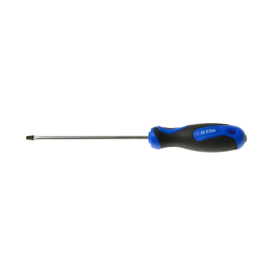 GEKO Sleufschroevendraaier 3 x 100mm met tweemateriaal handgreep
