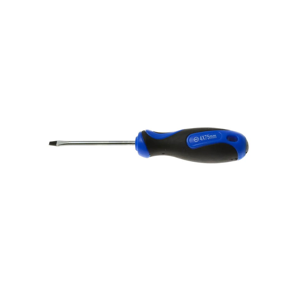 GEKO Sleufschroevendraaier met bimateriaal handgreep 4 x 75mm