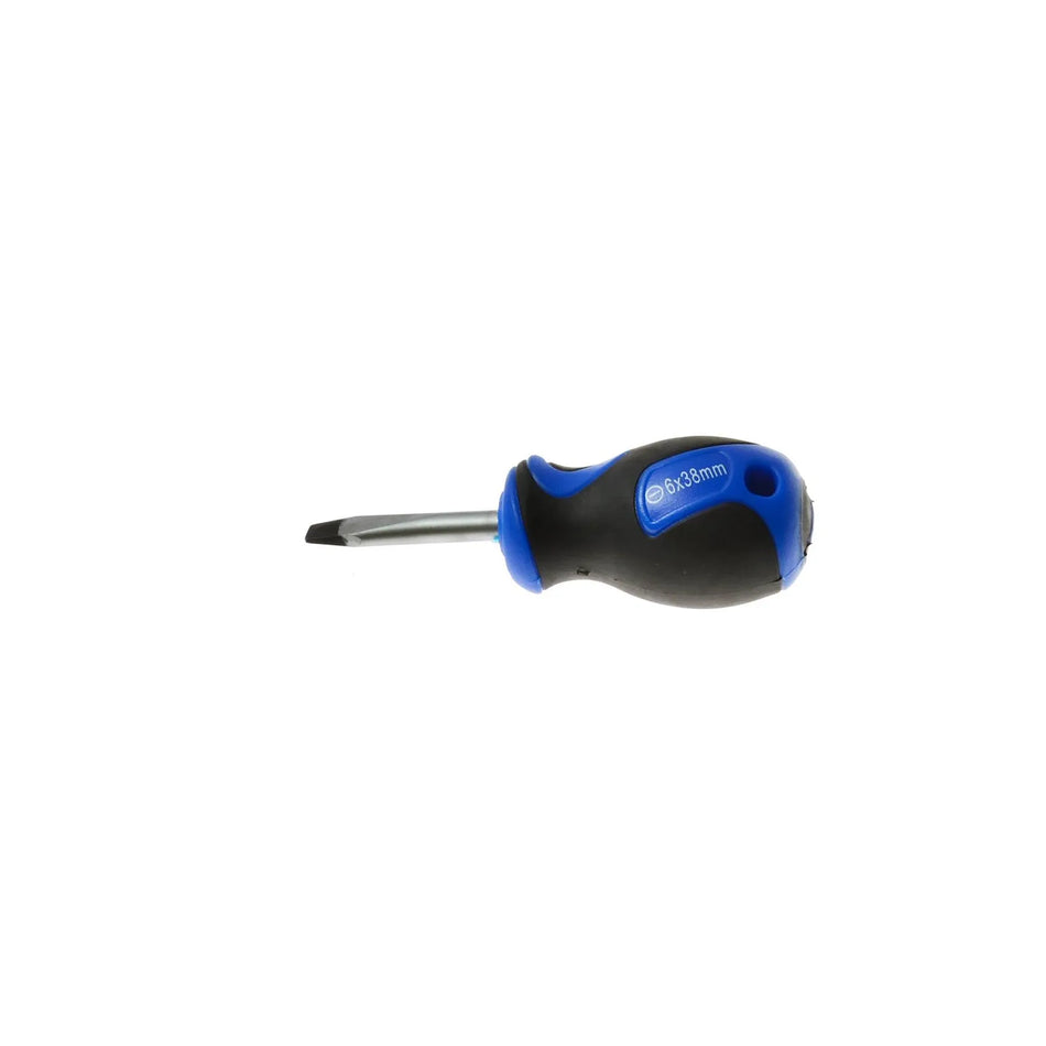 GEKO Schroevendraaier met sleuf 6 x 38mm met bi-materiaal handgreep