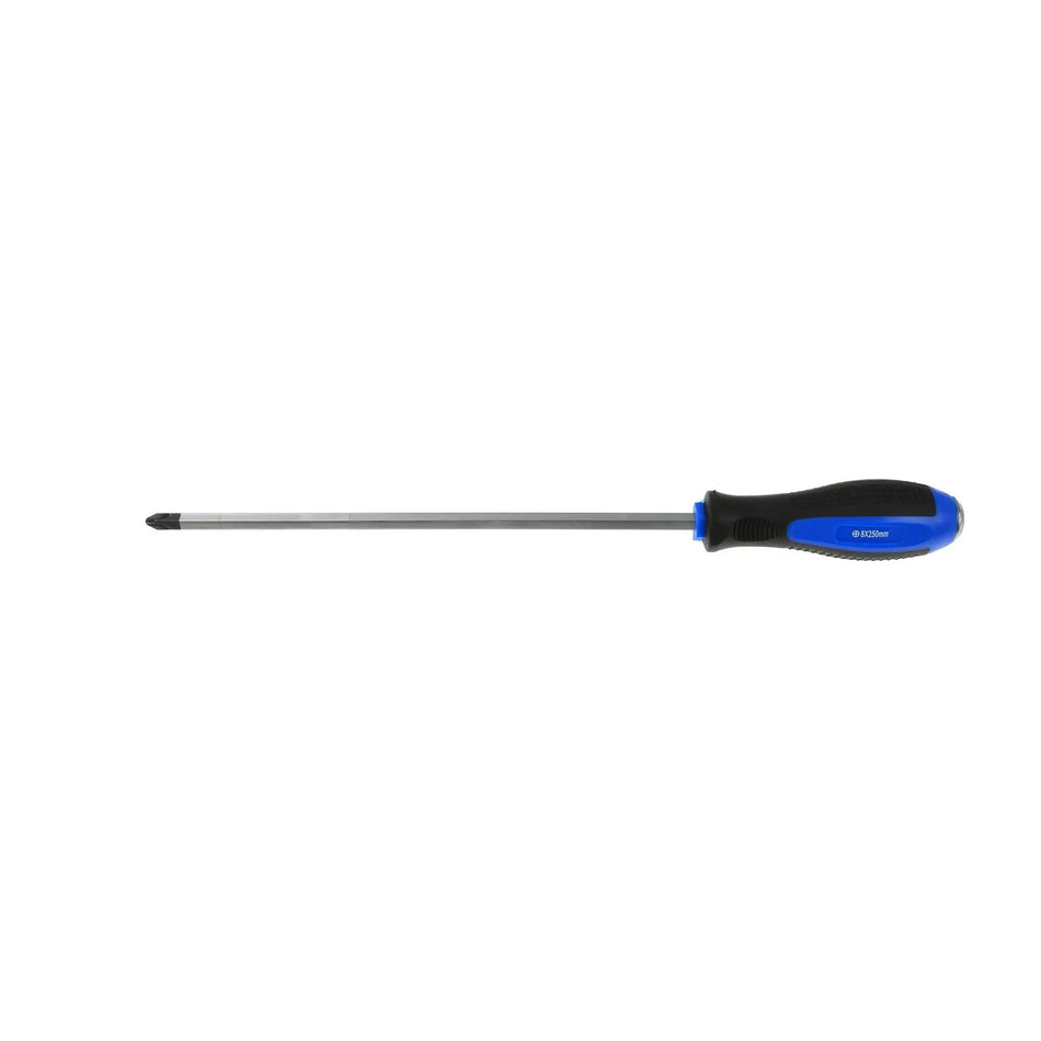 GEKO Kruiskopschroevendraaier met hamerfunctie en bi-materiaal handgreep 250mm #3