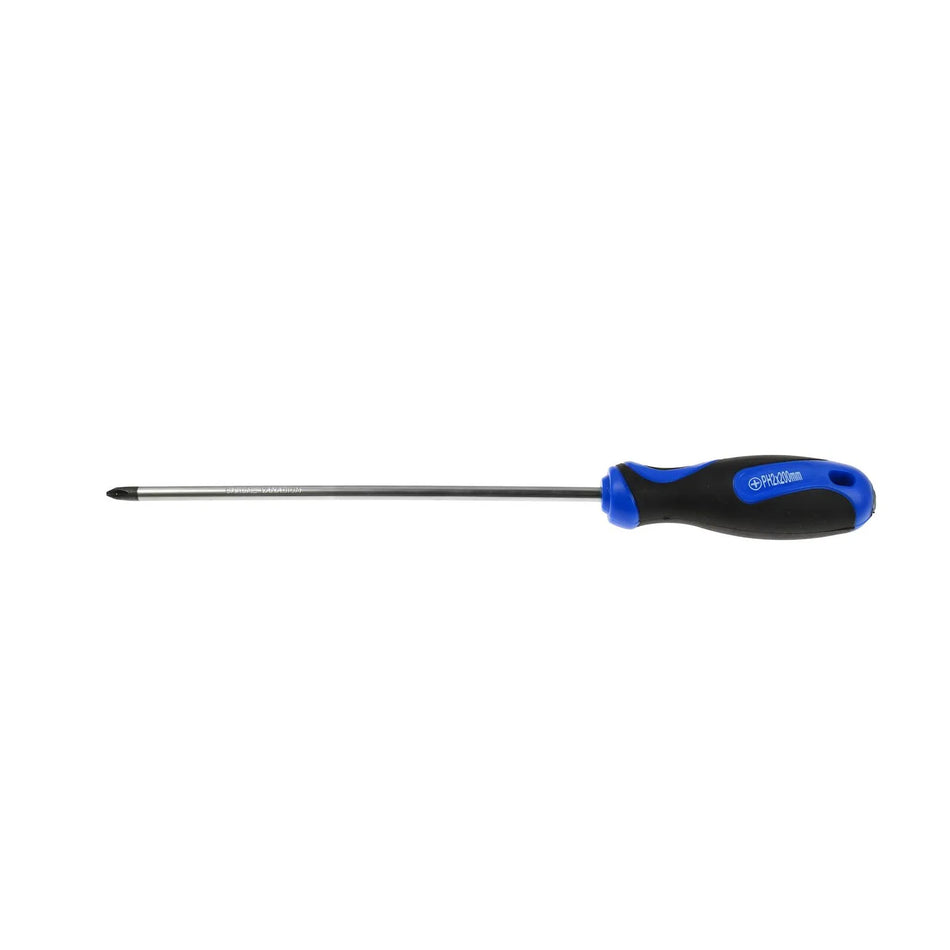 GEKO Schroevendraaier Philips #2 x 200mm met bi-materiaal handgreep