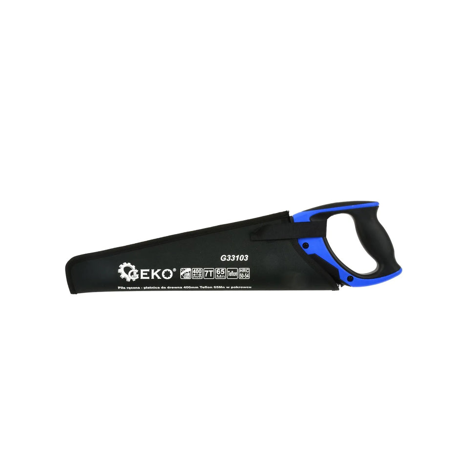 GEKO Handzaag met PTFE-coating 400mm 65Mn met hoes