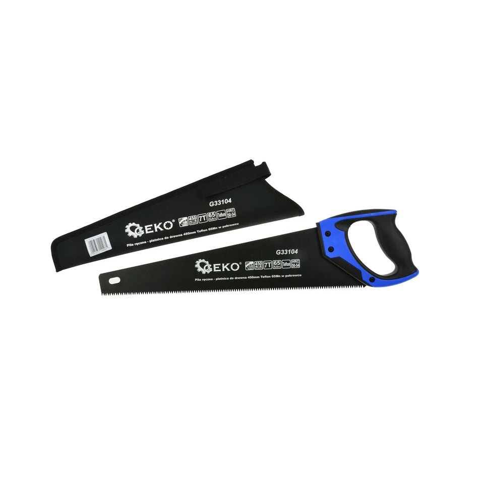 GEKO Handzaag met PTFE-coating 450mm 65Mn met hoes