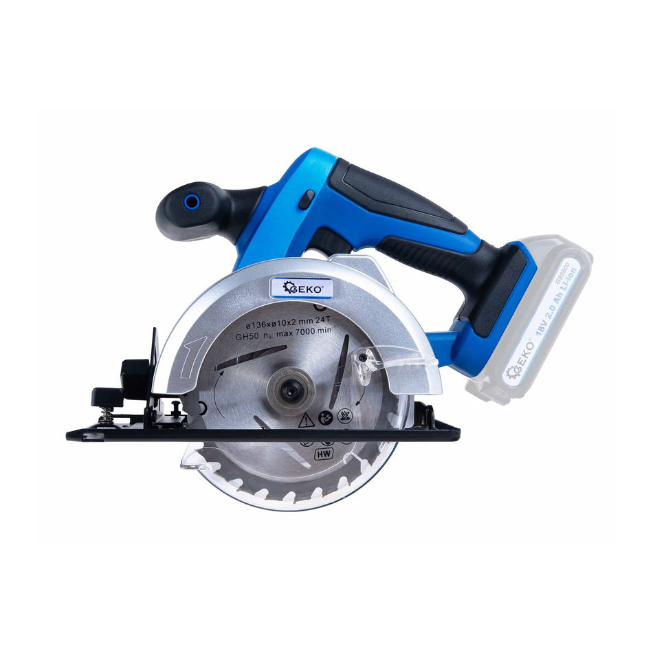 GEKO Accu cirkelzaag 18V Li-Ion 136mm blad