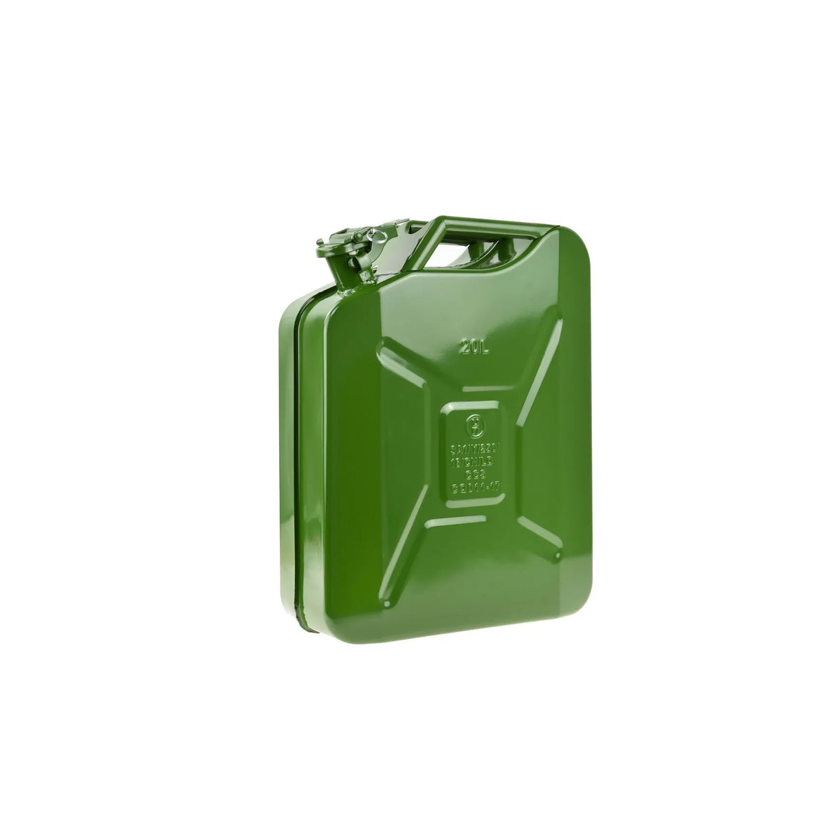 GEKO Metalen verticale jerrycan voor brandstof 20L olijfgroen