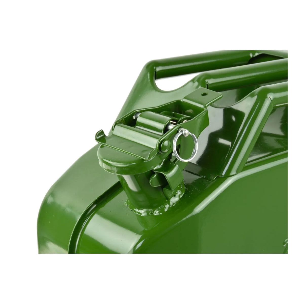 GEKO Metalen verticale jerrycan voor brandstof 20L olijfgroen