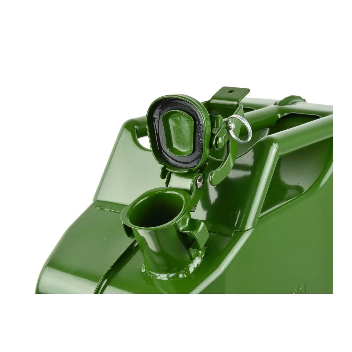 GEKO Metalen verticale jerrycan voor brandstof 20L olijfgroen