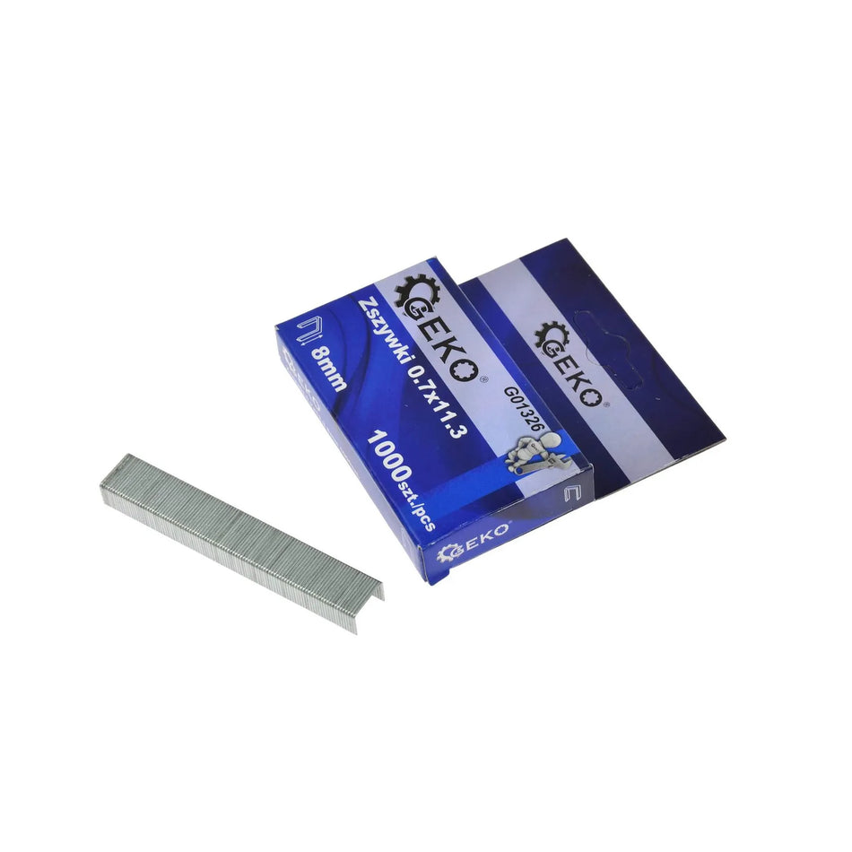 GEKO Nietjes 0,7x11,3mm 8mm 1000 stuks