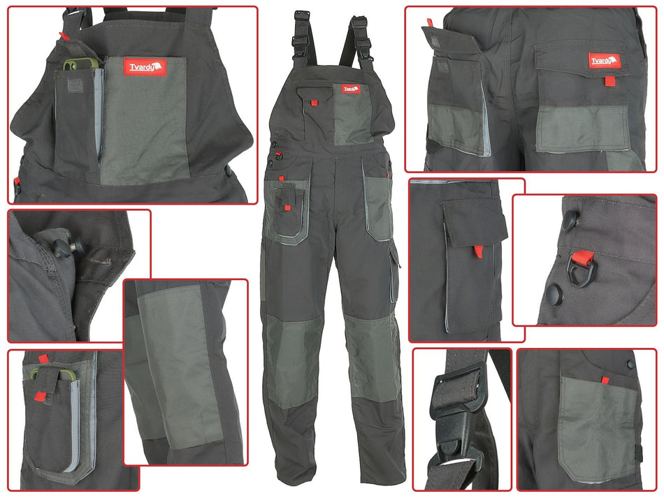 Tvardy Amerikaanse werkbroek met bretels maat XL 56