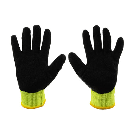 GEKO Winterwerkhandschoen acrylvoering latex coating groen maat 9