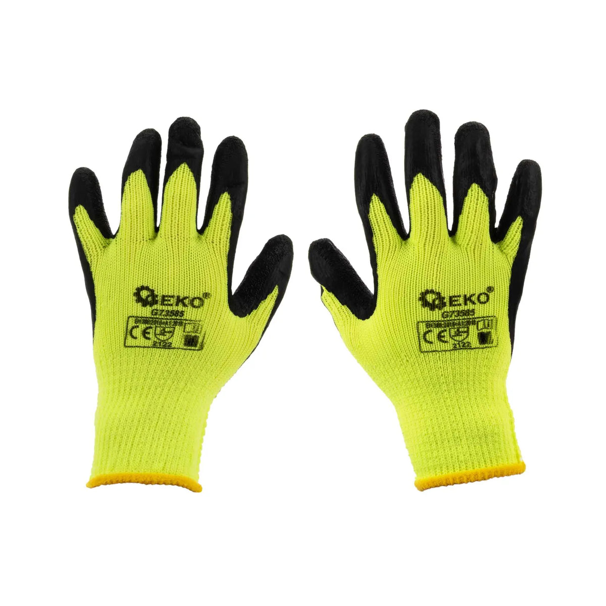 GEKO Winterhandschoen met acrylvoering en latex coating groen maat 10