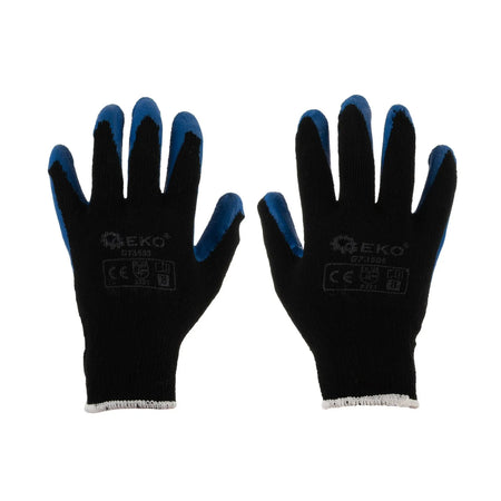 GEKO Winterhandschoen met acrylvoering en latex coating blauw maat 8
