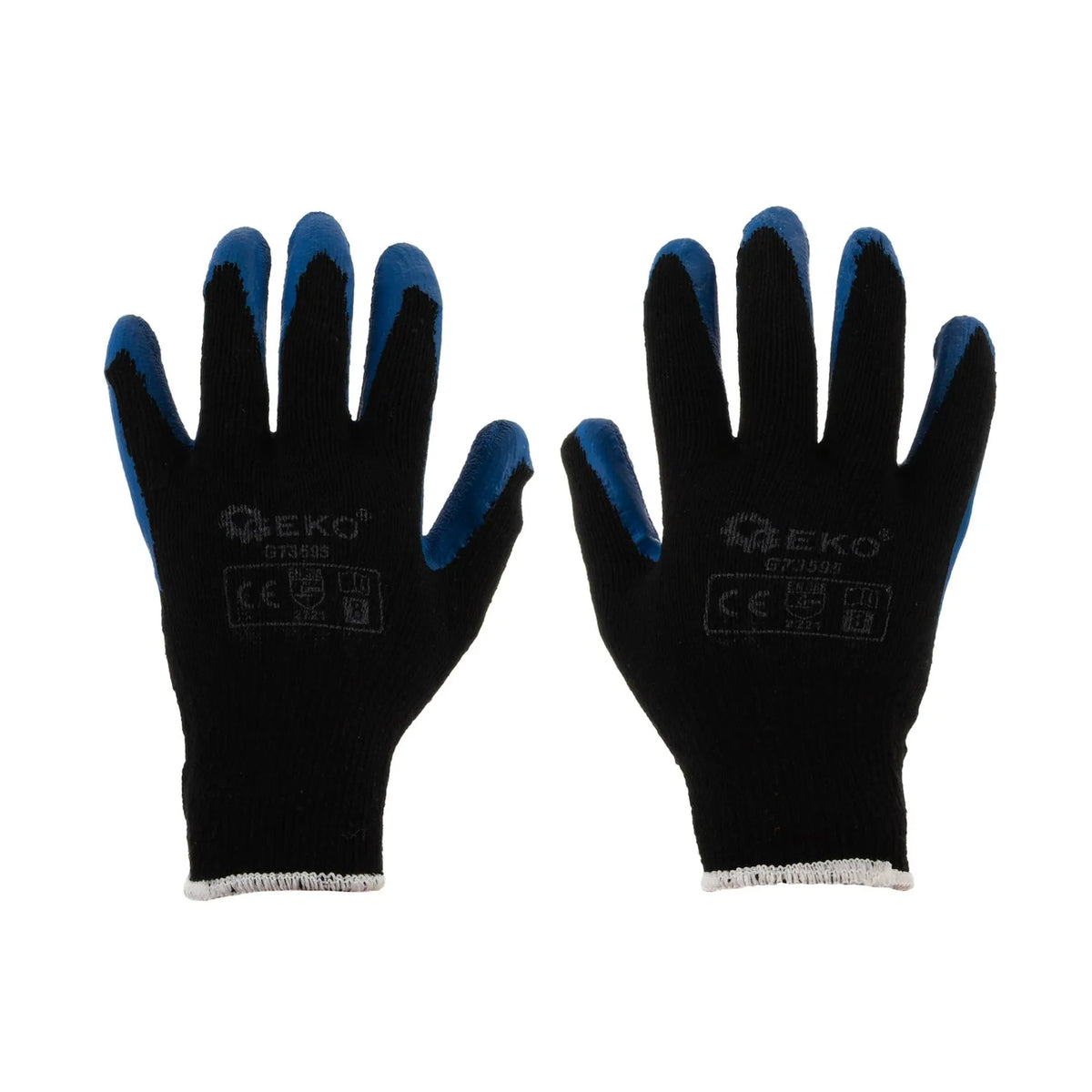 GEKO Winterhandschoenen met acryl voering en latex coating maat 9 blauw