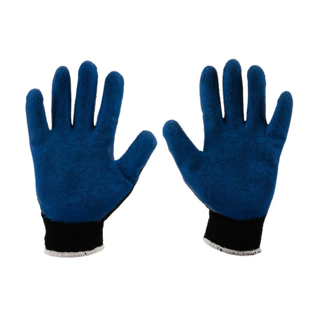 GEKO Winterhandschoenen met acryl voering en latex coating maat 9 blauw