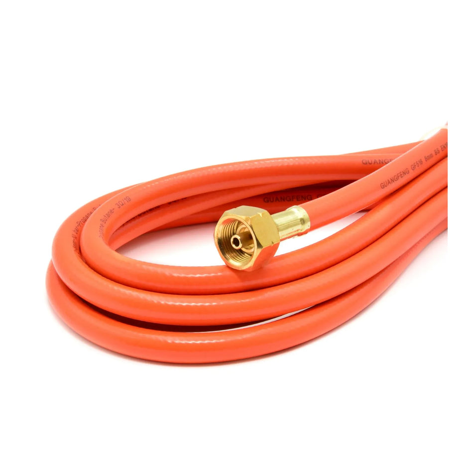 GEKO Rubberen gasleiding geschikt voor propaan en butaan 5m x 8mm