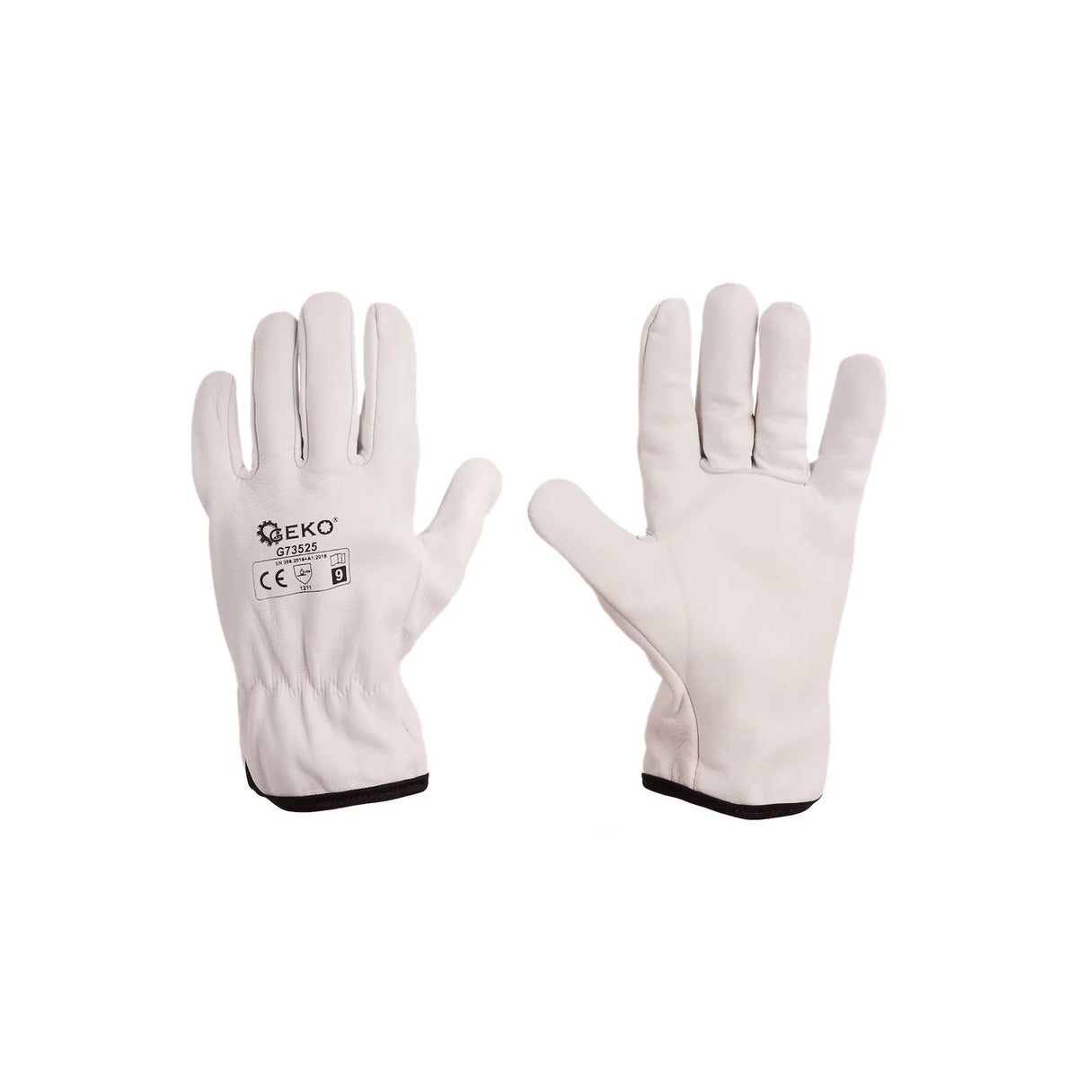 GEKO Leren werkhandschoenen met vleugelduim maat 9