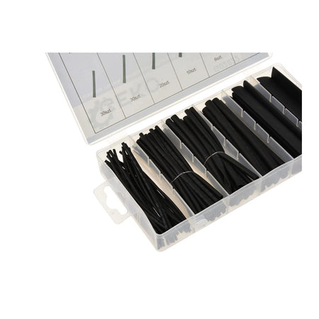 GEKO Assortiment krimpkousen zwart 100-delig