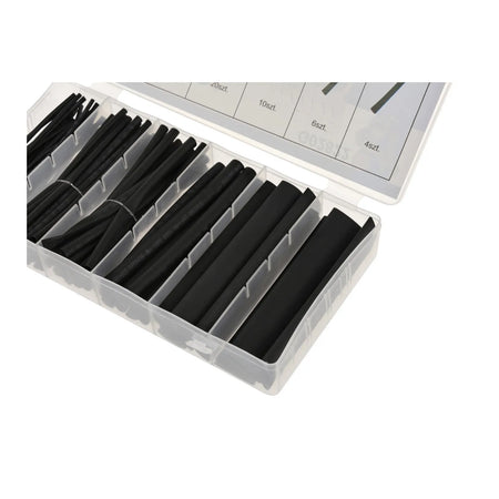 GEKO Assortiment krimpkousen zwart 100-delig