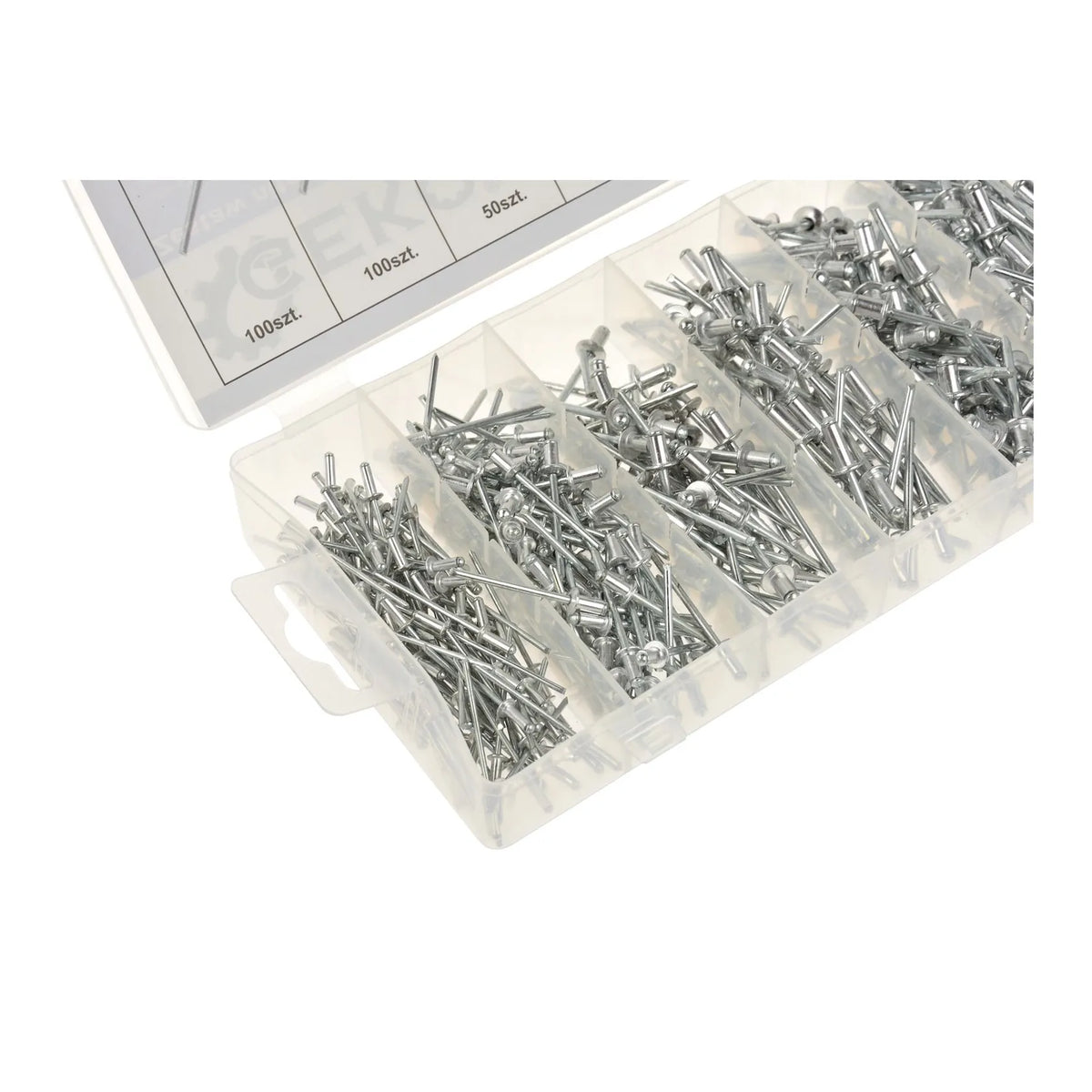 GEKO Aluminium popnagelset 400-delig