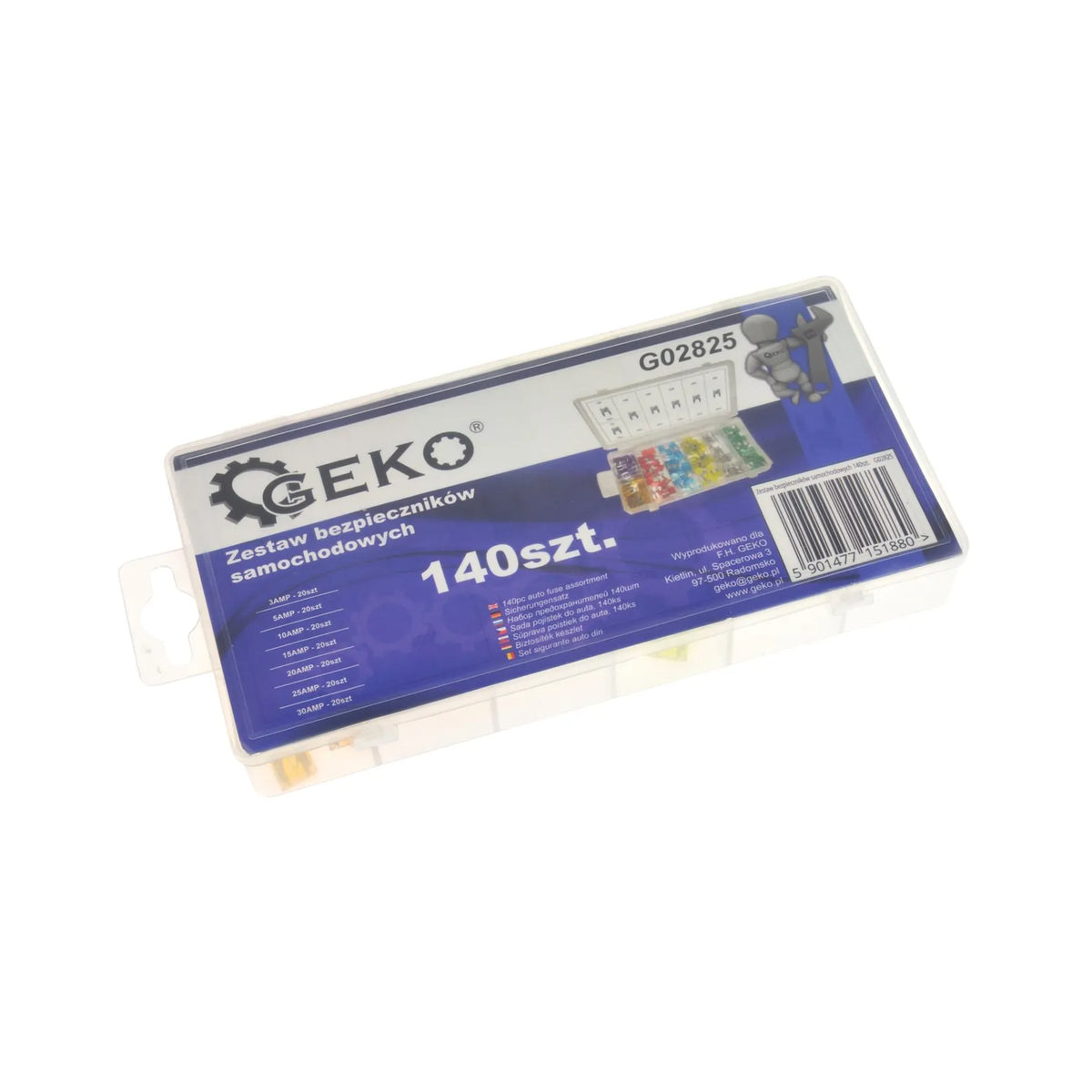 GEKO 140-delig mini autozekeringenset