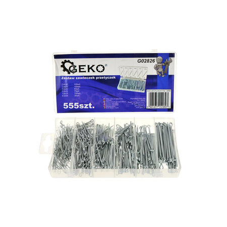 GEKO Assortiment splitpennen 555-delig