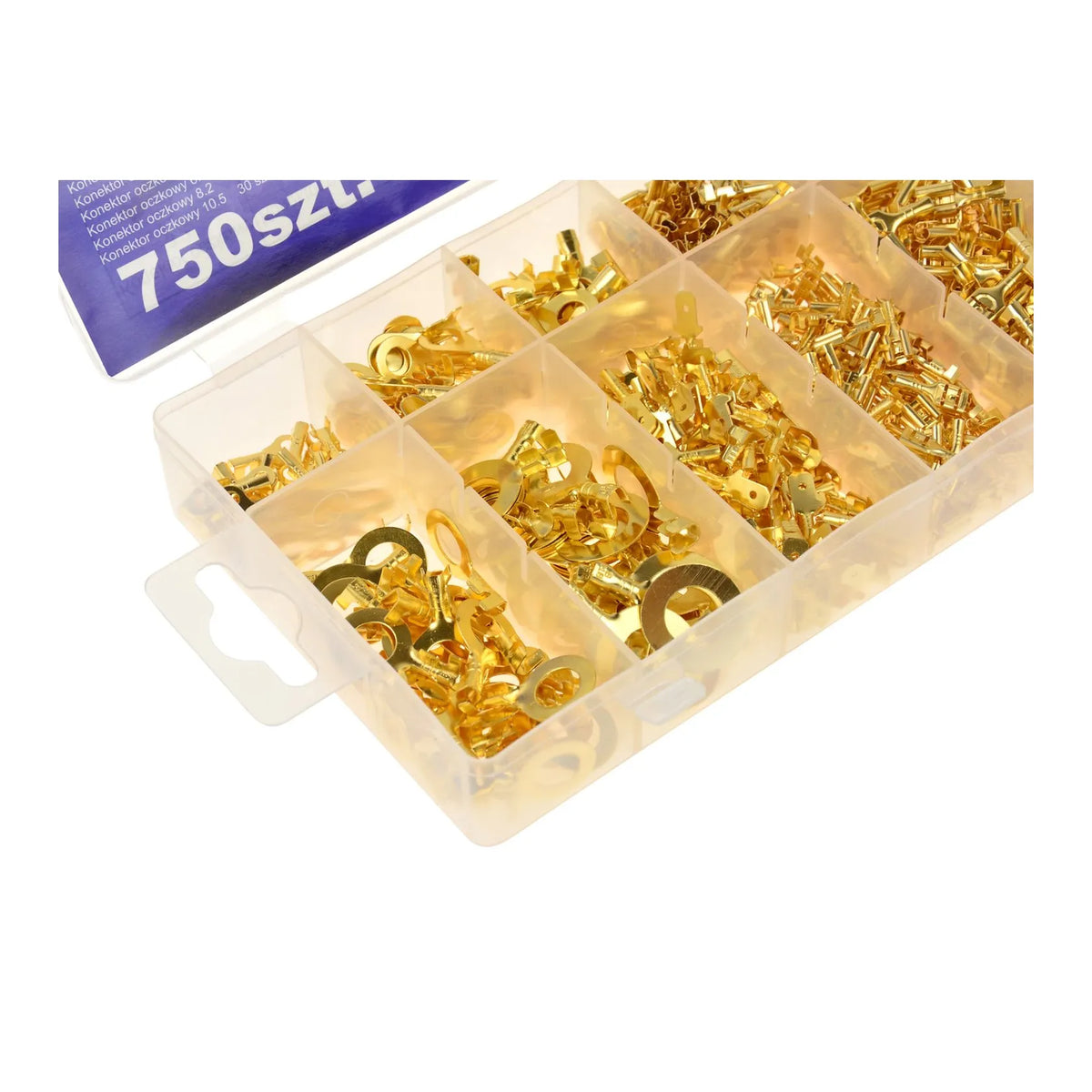 GEKO Assortiment ongeïsoleerde kabelschoenen 750-delig