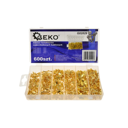 GEKO Assortiment ongeïsoleerde kabelschoenen 600-delig