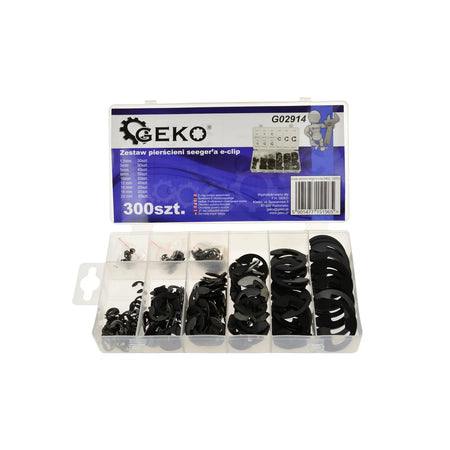 GEKO 300-delig assortiment RVS E-clips