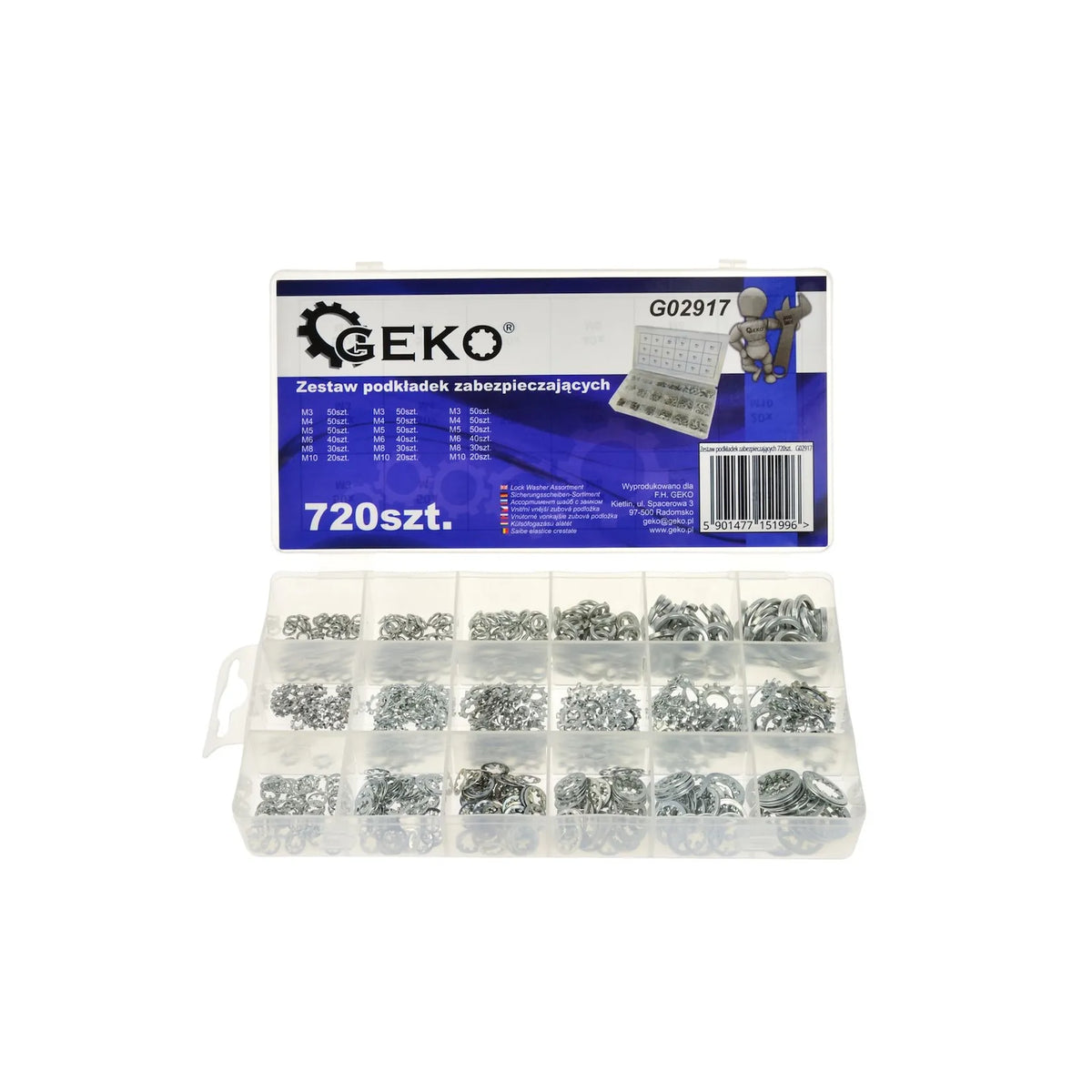 GEKO 720-delig assortiment borgringen