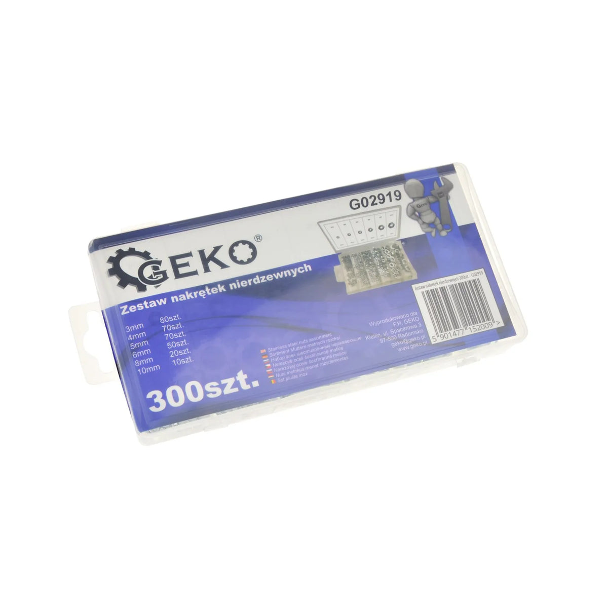 GEKO 300-delig RVS moerenset 300-delig