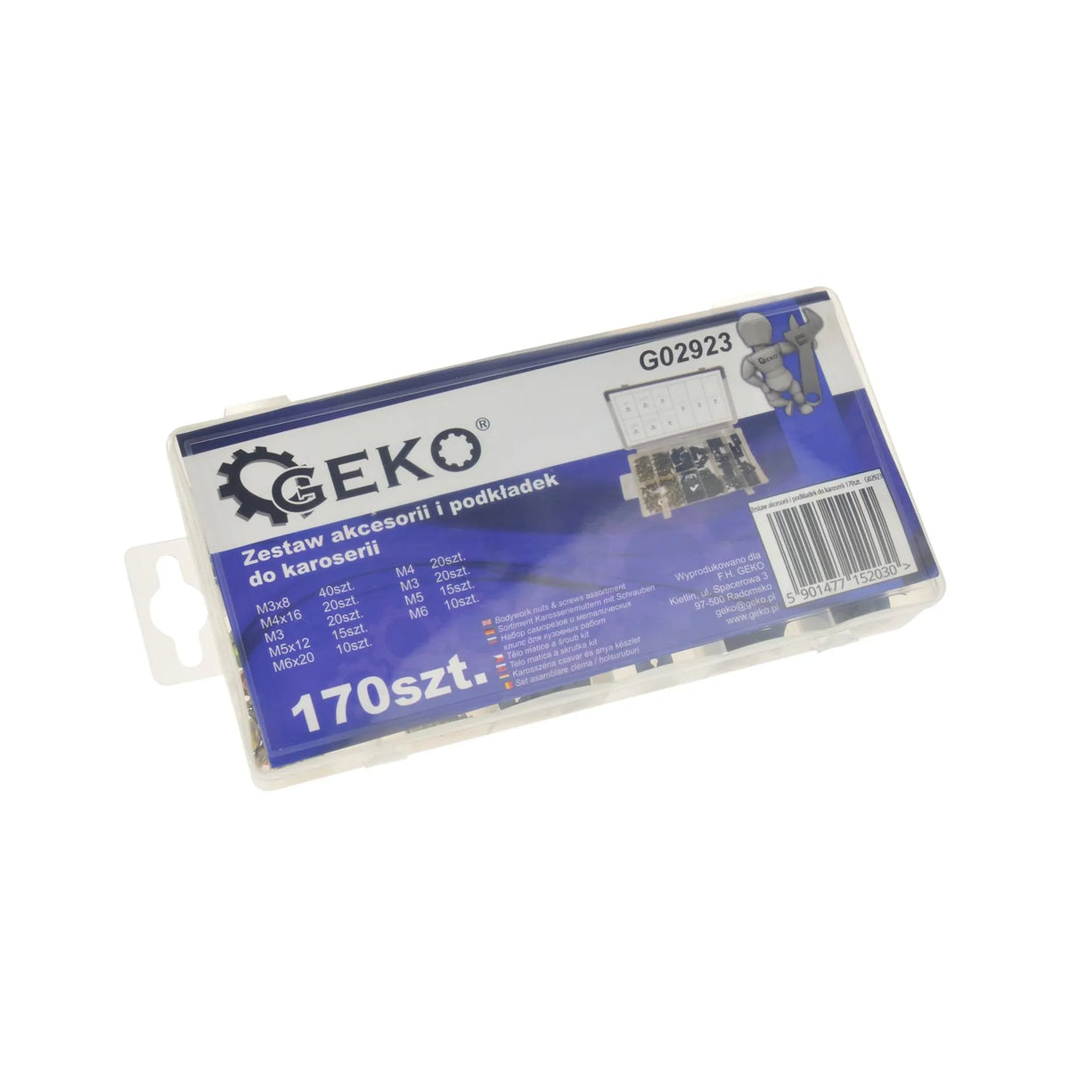 GEKO Assortiment U-vormige clips 170-delig