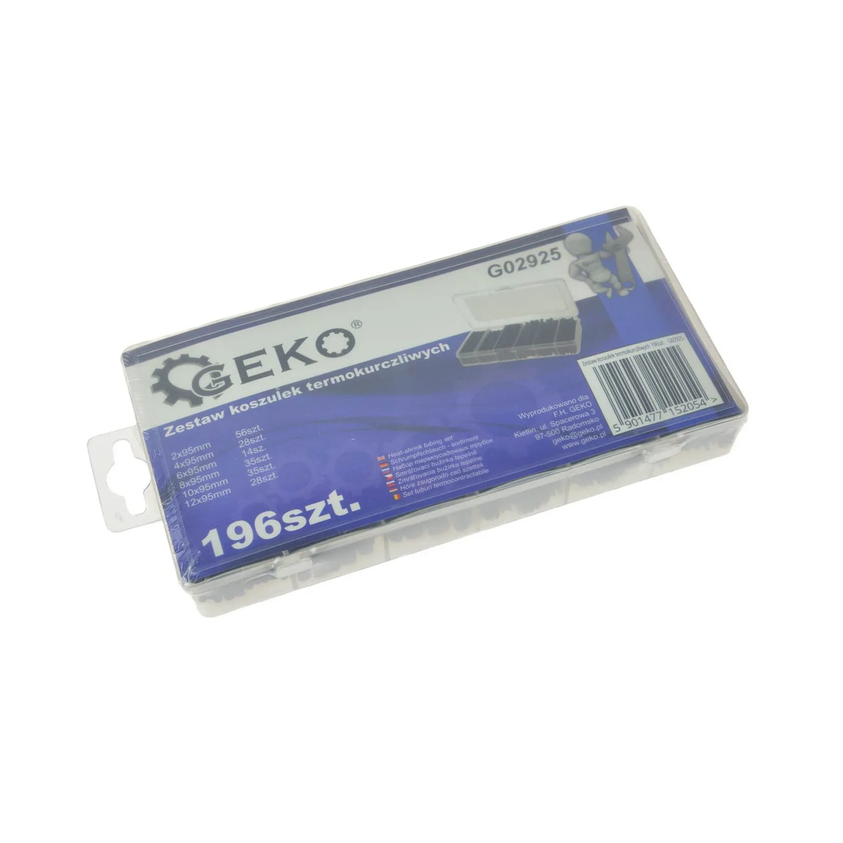 GEKO Assortiment krimpkousen zwart 196-delig