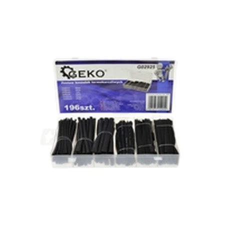 GEKO Assortiment krimpkousen zwart 196-delig
