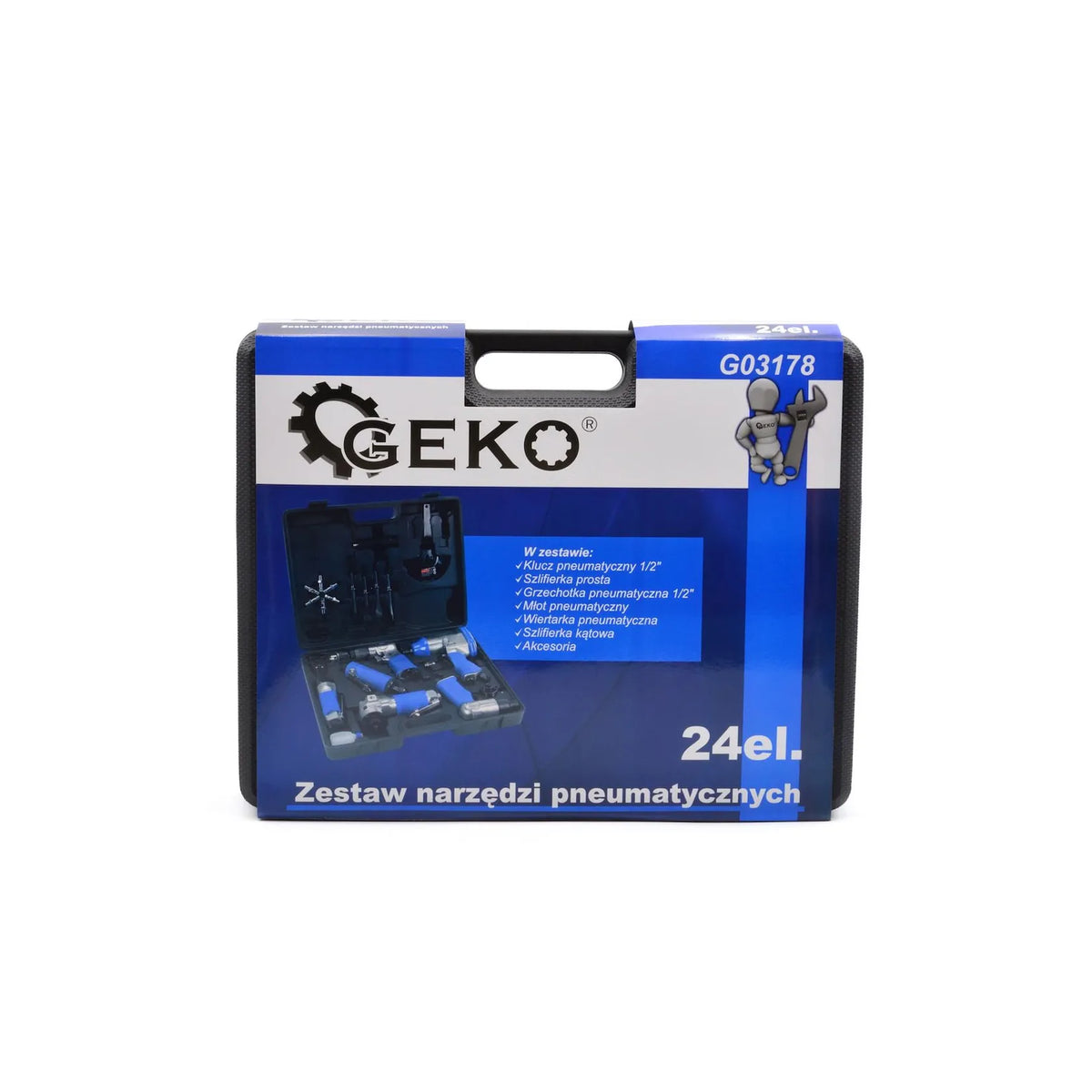 GEKO 24-delig pneumatische gereedschapset