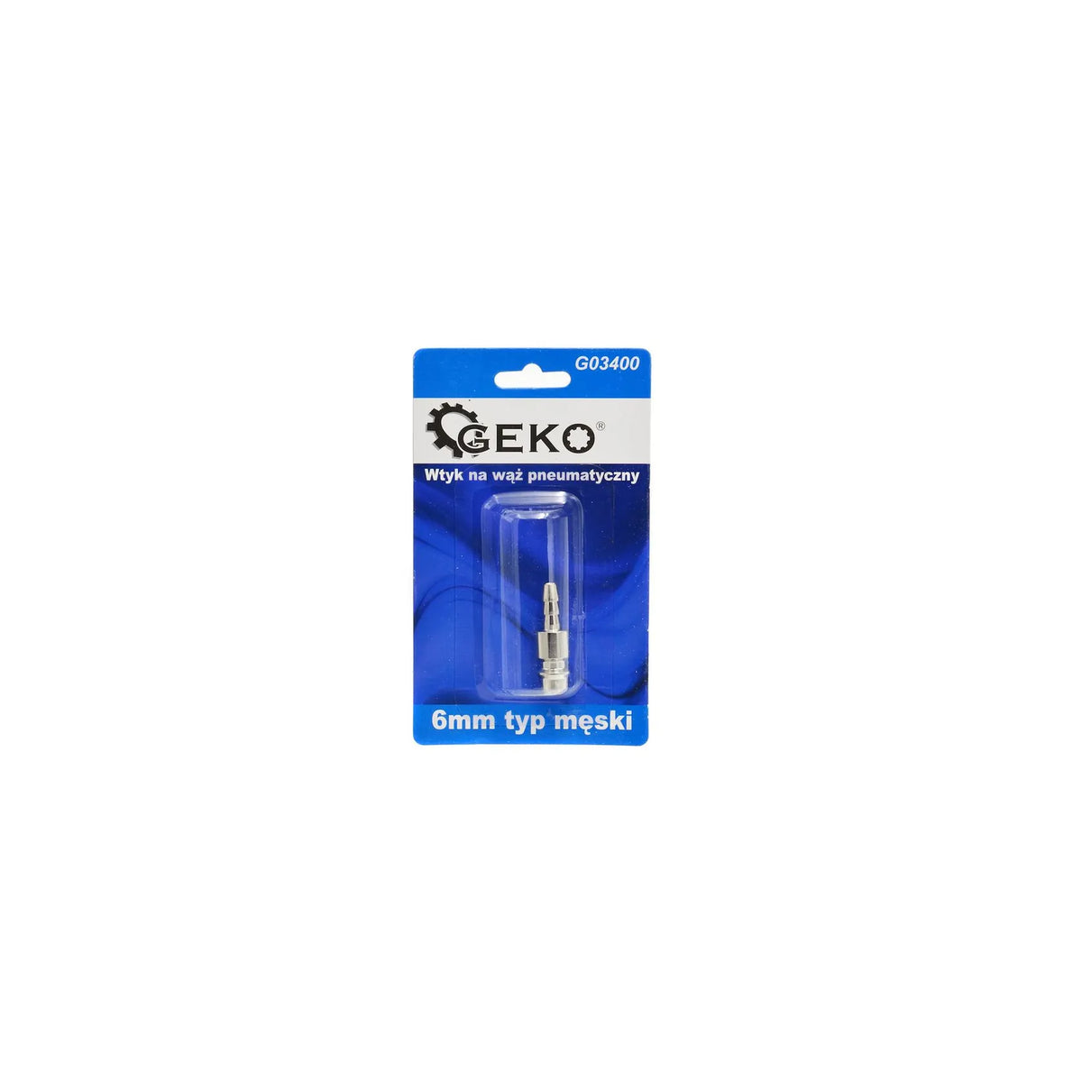 GEKO Insteeknippel met slangtule 6mm