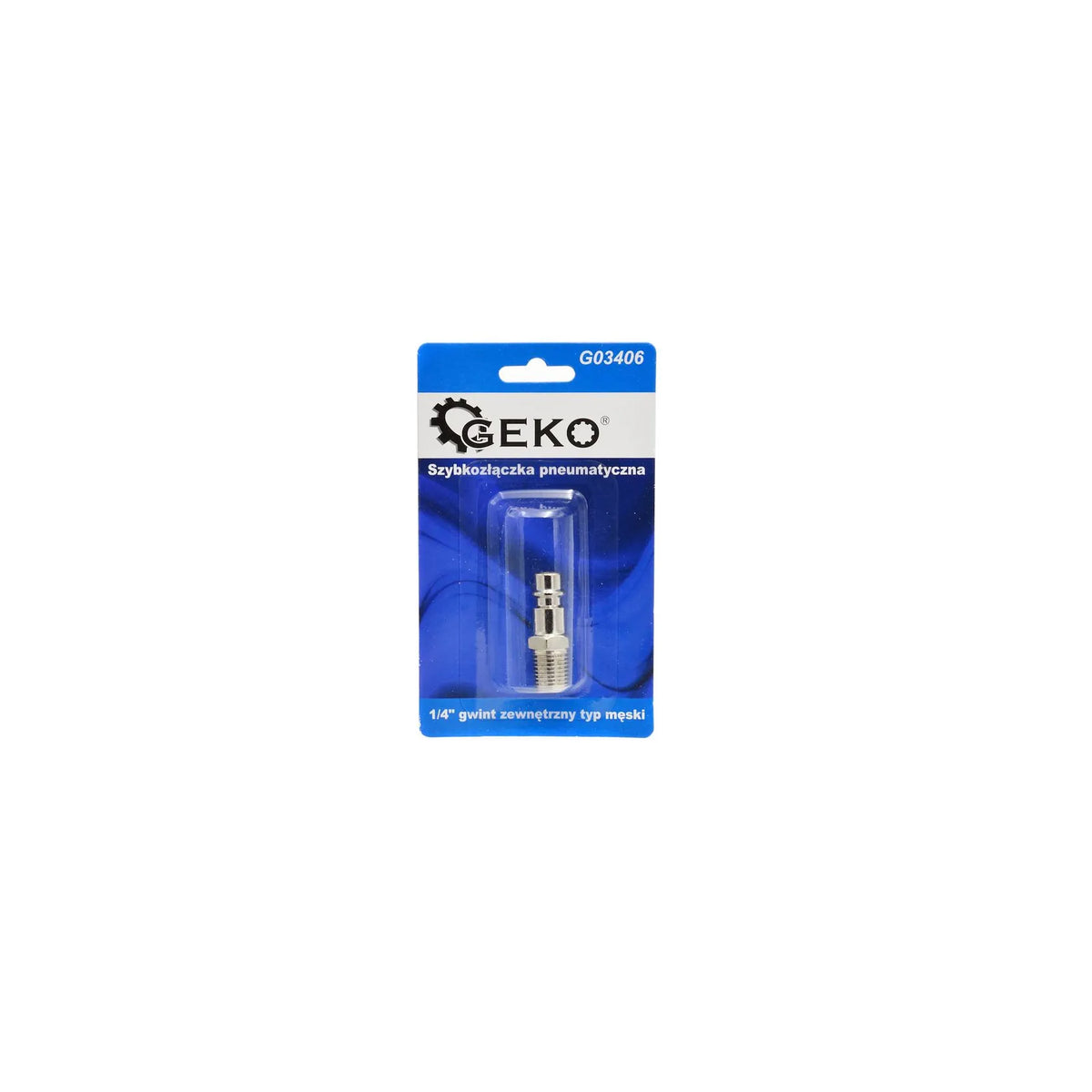 GEKO Insteeknippel met buitendraad 1/4"