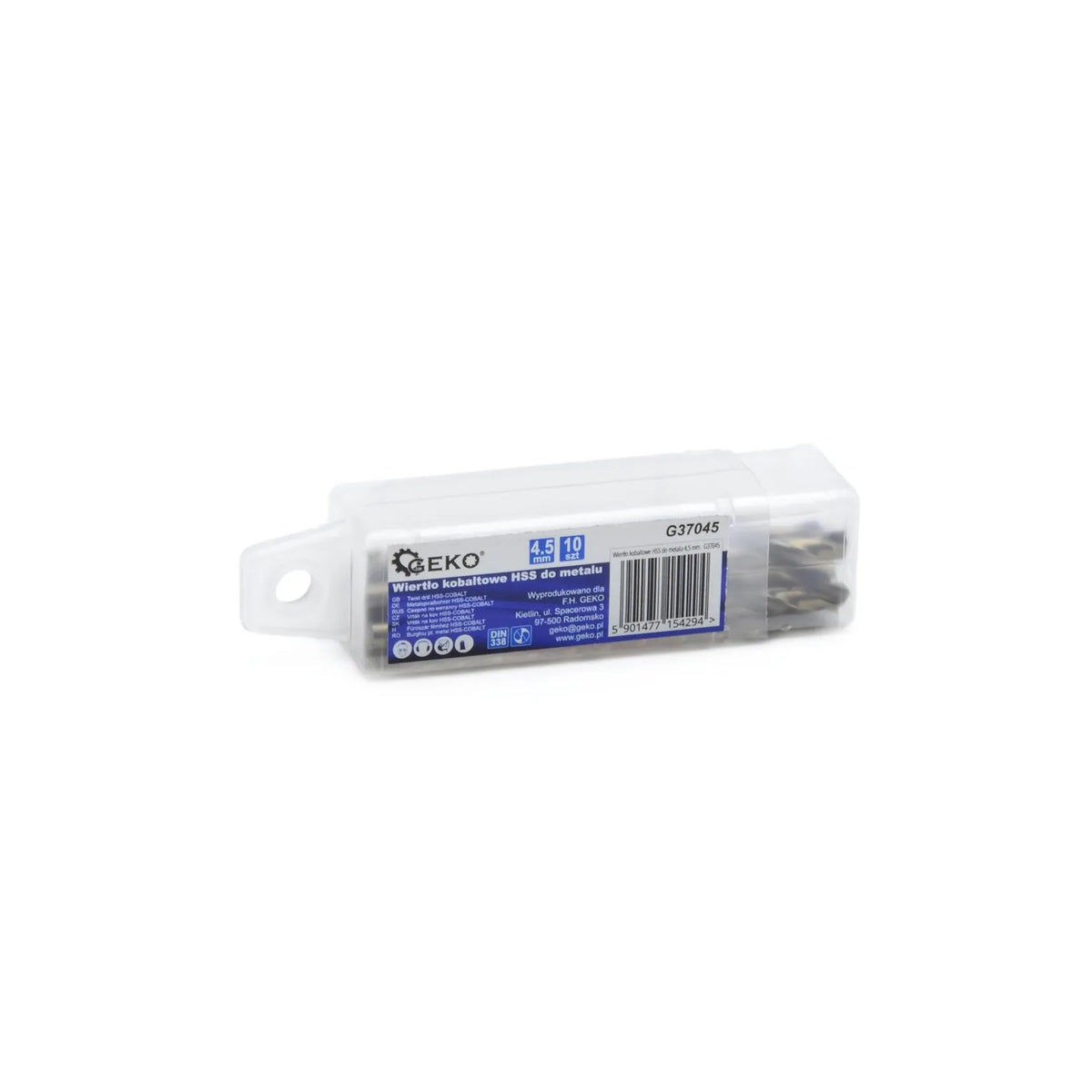 GEKO HSS-kobalt metaalboor 4,5mm