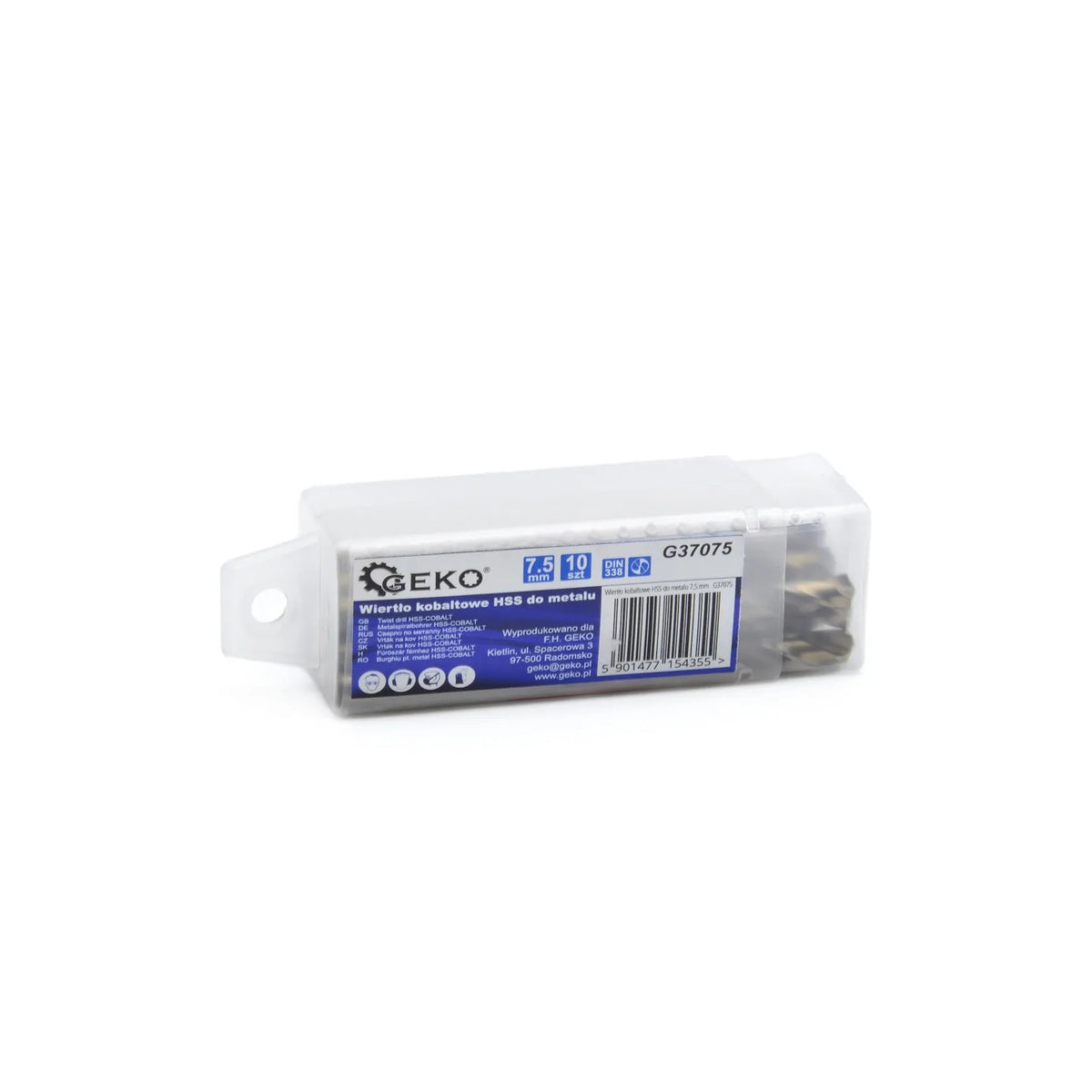 GEKO HSS-kobalt metaalboor 7,5mm
