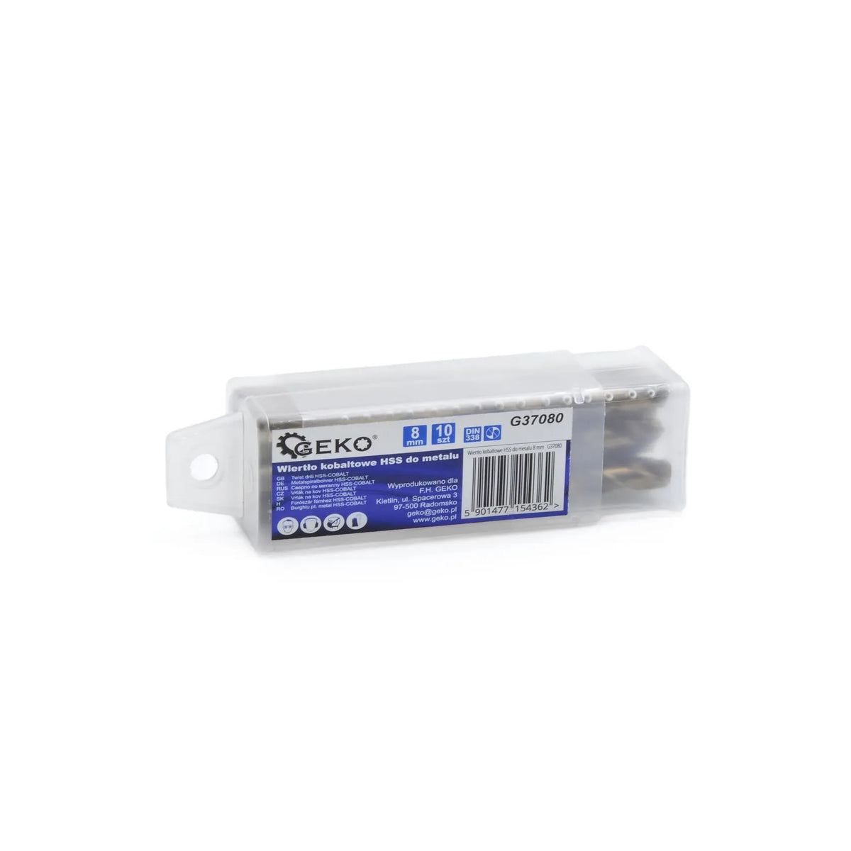 GEKO HSS-kobalt metaalboor 8mm