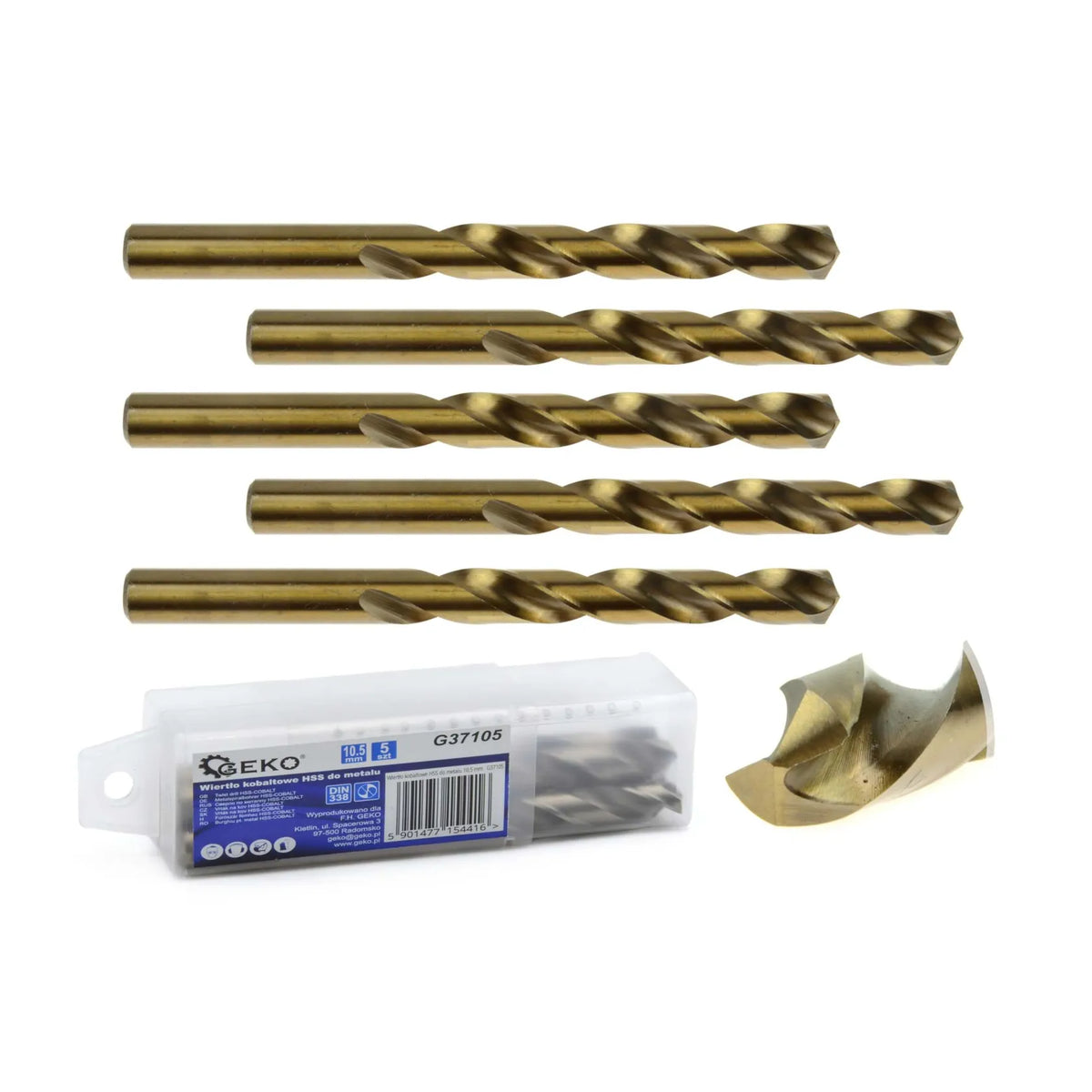 GEKO HSS-kobalt metaalboor 10,5mm
